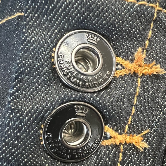 Christian Audigier High-Waisted Five-Button Skinny Stacy Denim Size 28 - Picture 11 of 15